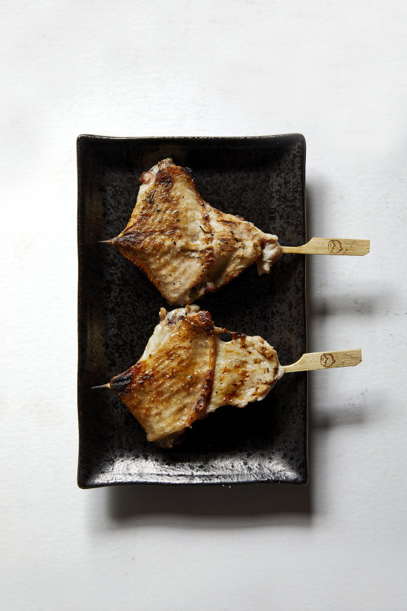 Go-to dish: Tebasaki chicken wing skewers.