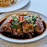Crispy chicken rice.