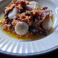 Go-to dish: Grilled beef tongue, jicama and salted chilli.