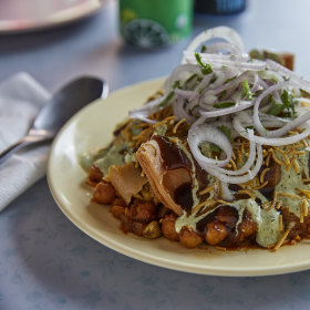 Samosa chaat.