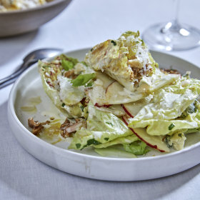 Salad of radicchio, sunchokes, walnuts and blue cheese at Fred’s in Paddington.