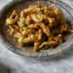 Salt and pepper oyster mushrooms.