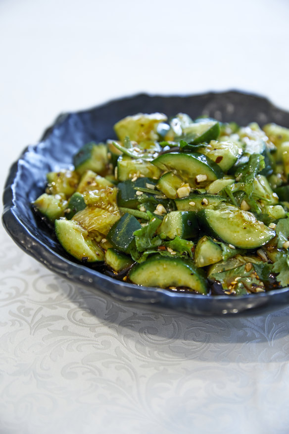 Cucumber salad.