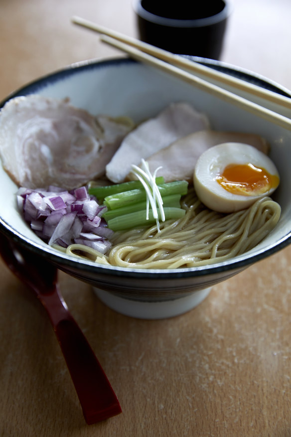 Soy based tori gara (light chicken ramen) at Sou Ramen Lab.