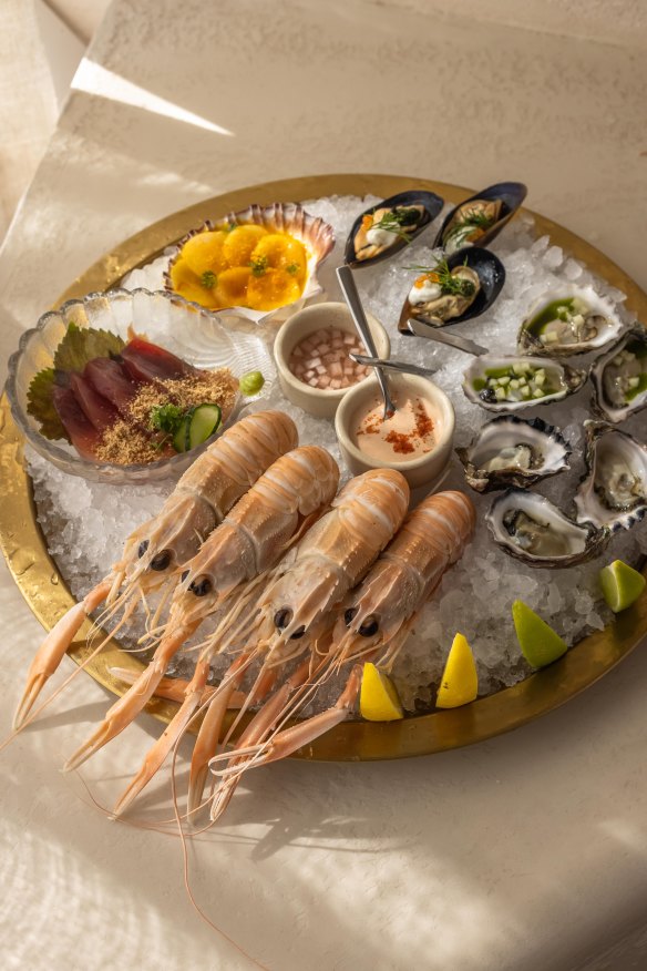 Seafood plate. 