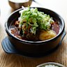 Ppyeodagwi-haejangguk (pork bone soup with rice).