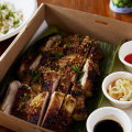 Chicken inasal (marinated, coal-roasted chicken thighs) is a kaleidoscope of concentrated flavour.