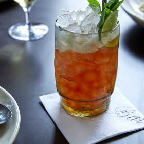 The tiki-style Jungle Bird cocktail.