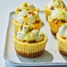 Helen Goh’s baby passionfruit and macadamia cheesecakes.