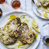 Adam Liaw’s barbecued cauliflower with mascarpone bechamel