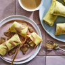 The sweetness and spice are beautifully balanced by the soft, thick crêpes.