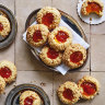 Almond shortbread jam (or marmalade) drops