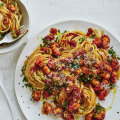 Prawn and butter linguine,