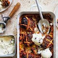 Hot cross bun pudding.