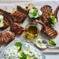 Serve these lamb cutlets with tzatziki (pictured).