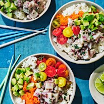 Kingfish ceviche bowls.