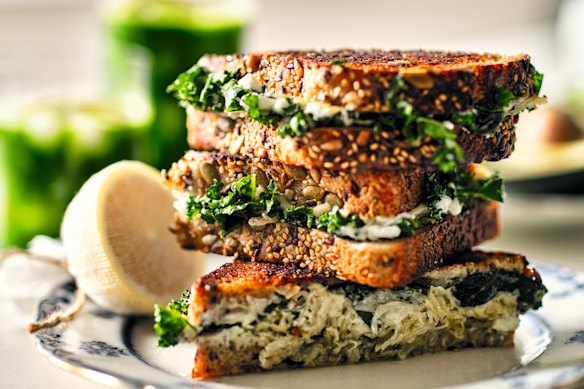 Zingy and packed with flavour, this green goddess toastie is a guaranteed winner.