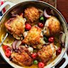 Chicken provencal starts on the stovetop and finishes in the oven.