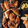 Adam Liaw's easy roast chicken with butter and thyme.