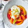 Adam Liaw’s citrus fruit salad with marmalade yoghurt.