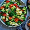 Garlic buttered vegetables.