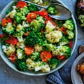 Garlic buttered vegetables.