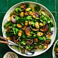 Roasted Brussels sprout salad.