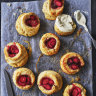 Danielle Alvarez’s polenta and strawberry scones.