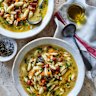 Julia Busuttil Nishimura’s bean, porcini and pasta soup.