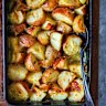 Roasted scalloped potatoes.