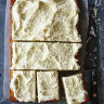 Julia Busuttil Nishimura’s lime and coconut sheet cake.