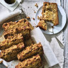Apple and pecan double-crumble loaf cake
