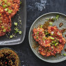 Kimchi fritters.