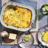 Curried fish gratin.