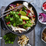 Adam Liaw’s roast chicken pho.