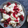 Rhubarb Eton mess.