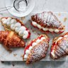 Strawberry and cream croissants.