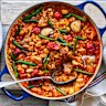 Chicken and chorizo.