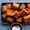 Caramel blondies.