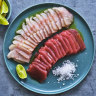 Tuna and kingfish crudo.
