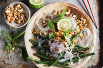 Crispy tofu and lemongrass larb.