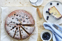 Julia Busuttil Nishimura’s blueberry sour cream cake.