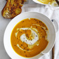 Roasted vegetable soup.
