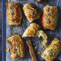 Kale and ricotta rolls.