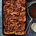 Bourbon bread and butter pudding.