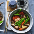 Japanese-style braised chicken stew.