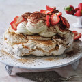 Chocolate and cinnamon pavlova.