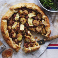 Serve this rich and cheesy tart with bitter winter leaves or steamed greens.