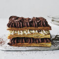 Easter egg millefeuille.