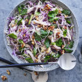 Chicken salad with cranberries and raisins.